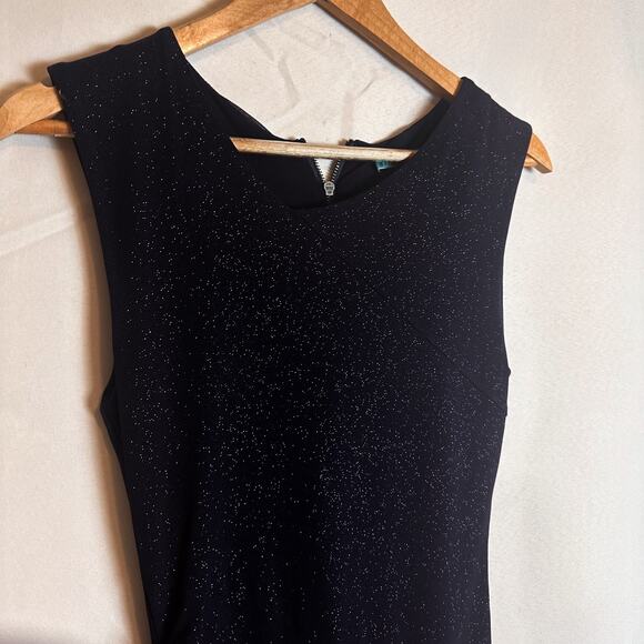 3 FOR $50! 🎁 ALICE + OLIVIA Navy Blue Bodycon Glitter Shift Dress Sz. 4 - Picture 4 of 7